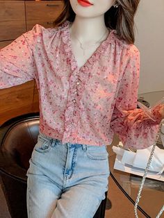 Shipping: Worldwide Express Shipping AvailableDelivery time: 🚚7-15Days Fast ShippingReturns: Fast refund,💯100% Money Back Guarantee.SPECIFICATIONSBrand Name: BONJEANStyle: CasualElasticity: Non StrechOrigin: Mainland ChinaCN: GuangdongSeason: All seasonFabric Type: ChiffonMaterial: AcetateMaterial: PolyesterPattern Type: PrintFit Type: Regulai FitAge: MIDDLE AGEThickness: MidweightClothing Length: RegularDecoration: NONEShirts Type: Casual ShirtsPlace Of Origin: China (Mainland)Dress Patterns: Spring Chiffon V-neck Blouse, Pink V-neck Chiffon Top, Pink Chiffon Blouse For Fall, Feminine Chiffon V-neck Top, Casual Pink Chiffon Blouse, Floral Print Chiffon V-neck Top, Printed Chiffon Blouse, Chiffon Shirt Blouse, Chiffon Material