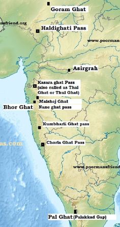 map of india showing the location of several important places in which there is no name