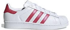 Adidas Superstar Pink, Pink Core, Adidas Superstar Women, Womens Adidas, Pink Sneakers, Adidas Superstar Sneaker, Stylish Sneakers, Sneakers Shoes, White Shop