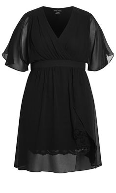 Love Affair Dress - black Off Shoulder Wrap Dress, City Chic Dresses, Faux Wrap Skirt, Plus Size Mini Dresses, Chic Maxi Dresses, Plus Size Cocktail Dresses, Faux Leather Boots, Sheer Overlay, Mob Dresses