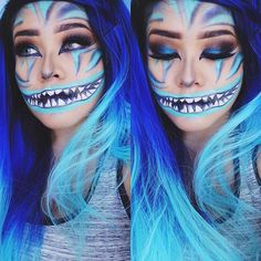 21 Easy DIY Halloween Makeup Looks Easy Diy Halloween Makeup, Halloween Makeup Diy Easy, Meme Costume, Halloween Makeup Look, Diy Halloween Makeup