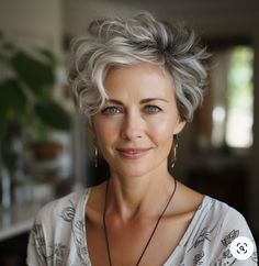 Short Grey Curly Hair Natural Curls, Short Hairstyle Women Grey Curly, Short Curly Silver Hair Over 50, Curly Bob Grey Hair, Curly Grey Shag Haircut, Older Women's Hairstyles, Grey Curly Hair, Short Hair Images, Gray Hair Highlights