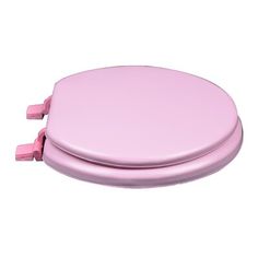 a pink lid for a round container with two handles on the top and one handle at the bottom