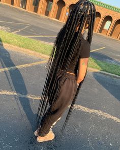 Fake Hair Braids, Two Braid Hairstyles, Big Braids, Black Ponytail Hairstyles, Faux Locs Hairstyles