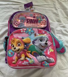 Paw Patrol 16" school Backpack******sale, specious and not pricy***** | eBay Rectangular Backpack For Back To School, Rectangular Satchel For Back To School, Pink School Satchel, Pink Satchel For Back To School, Multicolor Bags For Daycare And Back To School, Back To School Softback Bags, Rectangular School Bag For Back To School, Softback School Bag For Back To School, Back To School Rectangular Bag