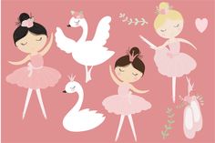 Soft Pink Color Palette, Pink Colour Palette, Ballerina Illustration, Cute Ballerina, The Ballerina