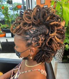 Mohawk Locs, Loc Updos, Loc Twist, Loc Hair Styles, Short Dreadlocks, Diva Hair