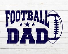 football dad svg cut file