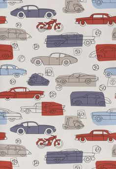 a white background with many different colored cars on it