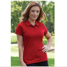 Adidas Women's Climalite Pique Polo- Red, Nwt. This Women’s Climalite Pique Polo Is Perfect For The Office Or The Golf Course, Ready To Keep You Cool In Any Condition. Adidas Climalite Technology Means That You Stay Comfortable In This Piqu Polo When The Temperature Rises. Product Features Two-Button Placket Moisture-Wicking Finish Rib-Knit Collar Set-In Open-Hem Sleeves 100% Polyester Pique Fitted Red Polo Shirt For Sports, Adidas Sporty Golf Polo Shirt, Adidas Moisture-wicking Polo Shirt For Golf, Casual Red Polo Shirt For Sports, Adidas Climalite, Adidas Golf, Clothing Logo, Red Adidas, Embroidered Clothes