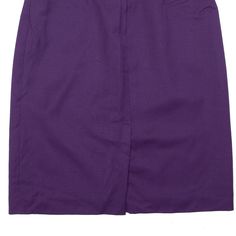 Item is in good used condition. >Size: UK 8 >Waist: 27" >Length: 25" Purple Relaxed Skirt For Workwear, Purple Relaxed Skirt For Work, Purple Pencil Skirt For Work, Fitted Purple Skirt For Work, Purple Fitted Skirt For Work, Workwear Lined Skirt, Skirt Purple, Knee Length Skirt, Knee Length