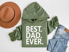 Best Dad Ever Sweatshirt - Cool Dad Sweater - Father's Day Gift - Legendary Fatherhood Hoodie - Dad of the Year Gift - Champion Dad Gift - Gift for Dad 🧢This Best Dad Ever Sweatshirt or Hoodie is the perfect gift for everyone! Your orders made with the highest quality materials and are super soft, comfy and cozy!! 🧢 🟢HOW TO ORDER 🟢 1. Check and Review ALL Photos 📷 2. Select Your Sweatshirt/Hoodie Size and T-Shirt Color from drop down menus ✨ 3.Select Your Design Print Color from images and Dad Sweater, Best Dad Ever, Dad Birthday Gift, Dad Birthday, Sweatshirt Hoodie, Fathers Day Gifts, Gifts For Dad, Fathers Day, Sweat Shirt