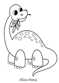 a cartoon dinosaur with a bow on its neck and tongue sticking out from it's mouth