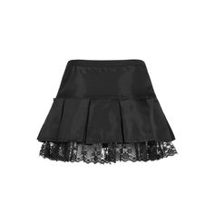 Elevate your gothic wardrobe with our Black Emo Goth Lace Pleated Mini Skirt. Crafted from polyester and spandex, this stylish skirt showcases a delicate lace underlayer and charming ribbon embellishments. The pleated design enhances the elegance of your emo gothic look. Ideal for various occasions, available in timeless black. Fashion-forward and versatile, this short skirt is a must-have for any gothic enthusiast. Crafted from polyester and spandex Stylish skirt showcases a delicate lace under Lace Mini Skirt For Parties, Ruffled Mini Pleated Skirt For Party, Lace Tiered Mini Skirt For Party, Black Gothic Pleated Skirt, Gothic Skirt With Lace Trim, Gothic Pleated Mini Skirt, Gothic Ruffled Skirt For Night Out, Gothic Fitted Pleated Mini Skirt, Party Mini Skirt With Lace Patchwork