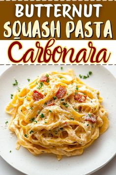 Butternut Squash Pasta Carbonara