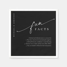 a black and white photo with the words fun fact written in cursive writing