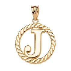 PRICES MAY VARY. personalized name initial charm pendant in roped circle-design showcasing the block upper-case alphabet letter "J" THE GLEAM OF GOLD – This gorgeous solid gold jewelry adds a touch of luxury to your look. Crafted of 100% genuine precious metal, you will fall in love with its unique styling. Make this design from our Amazon collection your signature piece, and you’ll win compliments every time you wear it. Available in yellow gold of 10K fineness. TOP QUALITY, AMERICAN MADE – Cla Surprise Your Girlfriend, Initial S, Presents For Wife, Unique Styling, Letter J, Solid Gold Jewelry, Upper Case, Personalized Initials, Initial Pendant