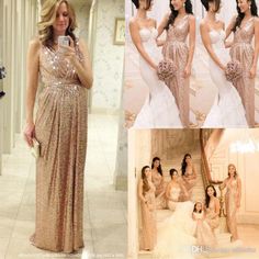 an image of a woman in a gold dress on her instagram with other pictures