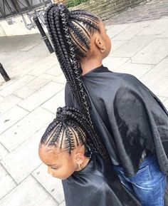 French Braid Hairstyles, Lil Girl Hairstyles, Braided Ponytail Hairstyles, Black Kids Hairstyles, Baby Girl Hairstyles, Beautiful Braids, Girls Braids, Kids Braided Hairstyles, Girls Hairstyles Braids