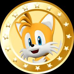 an image of a cartoon character on a gold medal with stars in the shape of a cat