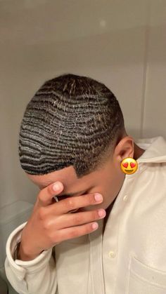 Men With Waves, Waves Black Men, Flat Hairstyles, 360 Waves Men, Men Waves, Waves 360, Cornrows For Boys, 360 Waves Hair, Boyfriend Hair