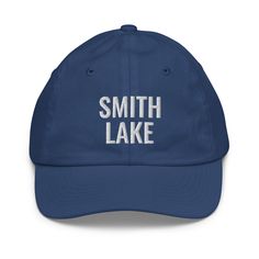 Crafted for comfort and designed for those who love Smith Lake, this embroidered youth-sized hat is sure to become an essential to all your outdoor adventures. Featuring an adjustable strap, it offers a great fit, comfort, and a stylish design. • 100% bio-washed chino cotton twill• Head circumference: 21″–21.57″ (53.3 cm–54.8 cm)• Unstructured, 6-panel, low-profile• Adjustable self-fabric hideaway strap closure• Brass-toned tri-glide buckle• Blank product sourced from Bangladesh Tag us on Instag Red Crafts, Lake Powell, Royal Baby, Head Circumference, Outdoor Adventures, Outdoors Adventure, Black And Navy, Cotton Twill, Baby Blue