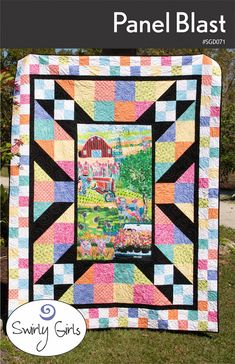 Panel Blast Panel Quilt Patterns, Quilt Pattern Book, Fun Quilt, Applique Kit, Easy Quilt Patterns, Patchwork Quilt Patterns, Beginner Sewing Projects Easy, Sampler Quilt, Machine Sewing