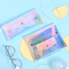 PVC Transparent Coin Purse Small Wallet Laser Women Card Pencil Cosmetic Money Clutch Bag Case Mini Coin Pouch, Types Of Purses, Woman Card, Makeup Travel Case, Box Patterns, Pencil Bag, Pouch Organizer, Coin Bag, Wallet Pouch