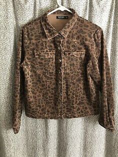 Nasty Gal Inc. Women Brown Jacket Size 2 Animal Print Corduroy | eBay Leopard Jacket, Brown Jacket, Fall Jackets, Animal Print, Size 2