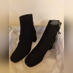 M.Gemi Black Suede Boots The Cristina Size 35 Black Suede Boots, Suede Boots, Black Suede, Bootie Boots, Ankle Boots, Size 4, Women Shoes, Boots, Women Shopping