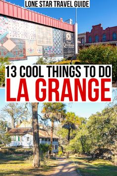 three pictures with the words 13 cool things to do in la grande