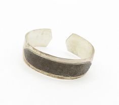 925 Sterling Silver - Vintage Modernist Shiny Two Tone Cuff Bracelet - BT6450  Jewelry Type:         Bracelet   Metal Type:            925 Silver  Metal Size:             6.25" Length  .75" Height   Stone Type:            N/A  Condition:              N/A  Jewelry Weight:     19.8 Grams  PLEASE NOTE: THIS ITEM IS PRE-OWNED. ALTHOUGH MOST ITEMS ARE IN VERY GOOD CONDITION, SOME MAY NEED CLEANING AND/OR MINOR REPAIRS. WE MAKE A VERY STRONG EFFORT TO UPLOAD CLEAR PICTURES. PLEASE INSPECT ALL PICTURES Bracelet Metal, Metal Bracelets, Cuff Bracelet, Types Of Metal, Metallic Silver, Two Tone, 925 Silver, Jewelry Bracelets, 925 Sterling Silver