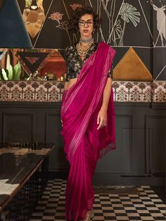 Elevate your traditional look with this captivating pink weaving silk event wear saree with a matching black art silk blouse featuring zari weaving work. The elegant pink color of the saree beautifully complements the intricate weaving design, making it a perfect choice for festivals, events, and any special occasion. The 5.50-meter saree and unstitched blouse material provides you with the freedom to customize the fit according to your preference, ensuring a comfortable and stylish look.
This s Gota Patti Saree, Lehenga Crop Top, Sequin Saree, Grey Saree, Lehenga Choli Wedding, Party Wear Lehenga Choli, Reception Gown, Bollywood Lehenga, Party Sarees