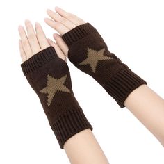 PRICES MAY VARY. 【Y2K Style】 Fashionable and trendy Y2K style short gloves can be used for Halloween, Christmas, costume parties for different shape. Star knit print is classic. 【High Quality】High-quality material makes the gloves have comfortable elasticity, elastic elastic design at the wrist and the top, not easy to get into the wind 【Fingerless Design】Fingerless and open finger design allows for more dexterity in finger movement, no need to take off it when driving in cold weather, using cell phones or computers. 【Size】This knit gloves reference length is about 7.48"(19cm), one size but it has elasticity fits most people. 【SUITABLE】 Our fashion gloves is suitable for many different usage scenarios, such as Halloween, Christmas, , performances Props etc. It's also can as a gifts for you Gloves Reference, Aesthetic Gloves, Knitted Wrist Warmer, Knitted Mittens Pattern, Fashion Gloves, Gloves For Women, Warmest Winter Gloves, Cold Weather Gloves, Crochet Fingerless Gloves