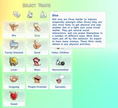 an interactive game showing the different types of objects in each language, including hands and fingers