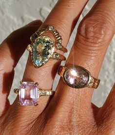 Pear-shaped Morganite Gemstone Jewelry, Gold Rings With White Topaz And Accent Stones, Pear Ring, Divine Light, Classy Jewelry, Handcrafted Artisan Jewelry