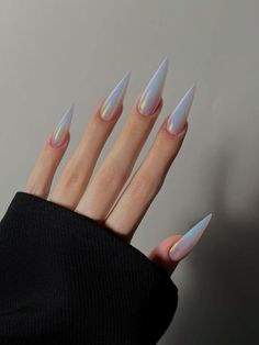 Sharp Nails, Tie Dye Nails, Blue Acrylic Nails, Edgy Nails, Pointed Nails, Nails Only, Sparkle Nails, Fire Nails