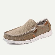 Category:Loafers  Slip-Ons; Upper Materials:Canvas; Lining Materials:Canvas; Gender:Men's; Toe Shape:Round Toe; Outsole Materials:Rubber; Closure Type:Loafer; Function:Comfortable,Slip Resistant; Listing Date:06/18/2024; 2024 Trends:Comfort Loafers Beige Comfortable Slip-on Loafers, Comfortable Beige Slip-on Loafers, Casual Slip-on Boat Shoes With Round Toe, Casual Canvas Loafers With Round Toe, Casual Slip-on Low-top Moccasins, Casual Slip-on Boat Shoes With Closed Toe, Casual Slip-on Closed Toe Boat Shoes, Casual Slip-on Flat Boat Shoes, Canvas Slip-on Boat Shoes With Rubber Sole