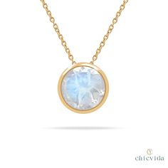 "Solitaire Moonstone Necklace Floating Pendant 14k Solid Gold Bezel Set Minimalist Rainbow Moonstone Wedding Charm Valentine's Day Gift ★ ★ CUSTOM/DUTY-FREE SHIPPING WORLDWIDE, BUYERS DON'T HAVE TO PAY ANY CUSTOM FEES WHILE IMPORTING ★ ★ Details Made to order Material: 14k/18k Gold Color Options: Yellow Gold, White Gold, Rose Gold, ★ Center Stone: Rainbow Moonstone, Round Size: 8MM ★If you choose to buy the Solid Gold Chain with the pendants, it is adjustable for 14 inches, 16 inches, and 18 inches. ★ 100% Natural Diamond and Gemstones ☂ Shipped with Insured Shipping within 4-7 business days. ➦ 100% Free Returns. ✈ We offer free EXPRESS shipping across the world. ➽ Be sure to hit \"favorite\" on the right so it remains on your favorites list and/ or add to your wishlist(s). ☎ If you have a Moonstone Round Necklace For Gifts, Yellow Gold Moonstone Necklace With Round Pendant, Gold Moonstone Round Necklaces, Moonstone Round Pendant Jewelry For Gift, Mystical Moonstone Round Pendant Jewelry, Nickel-free Moonstone Necklace With Round Pendant, Wedding Charm, Floating Necklace, Solid Gold Chains