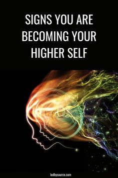 a book cover with the words signs you are becoming your higher self