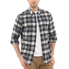 PRICES MAY VARY. [Quality of the shirt] The mens flannel shirts have the exquisite craft,made of flannel fabric. The shirts are treated with a special process in production, so it will not shrink, distort or fade after washing. [True to size] Dubinik mens flannel shirts long sleeve were true to US sizing. If you're not sure what size to buy, check the size chart based on the size of the clothes you usually wear. If you like a baggy shirt, a size up is probably better. [Washing advice] Mens flann Shirt For Men Casual, 90s Flannel, Mens Plaid Flannel, Mens Work Shirts, Baggy Shirt, Plaid Shirt Men, Plaid Shirts, Flannel Shirts