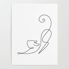 a black and white drawing of two birds