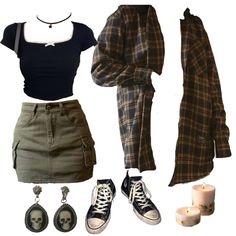 Edgy 90s Outfits, Gothic Fashion Summer, University Outfits, Youtuber Dr, Fit Aesthetic, Look Grunge, Earthy Outfits, Train Wreck