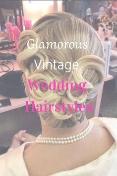 Step back in time with these vintage and retro wedding hairstyles that exude timeless elegance! From glamorous waves and pin-up curls to chic updos inspired by the golden era, these styles are perfect for brides who want a touch of old-school charm on their big day. Click to explore these stunning retro hair ideas and find the perfect look for your vintage-inspired wedding! Retro Wedding Hairstyles, Vintage Wedding Hairstyles, Bride Hairstyles With Veil, Pin Up Curls, Retro Wedding Hair, Wedding Hairstyles Bride, Vintage Wedding Hair, Retro Hair, Charm School