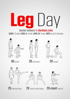 a poster showing how to do lower body workouts