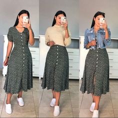 Casual Office Summer Outfits Women, Christian Dress Outfit, Modest Women Outfits, Casual Long Skirt Outfits, Modest Skirt Outfits Casual, Modern Modest Outfits, Pentecostal Outfits Casual, Modest Outfits Christian, Modest Fashion Casual