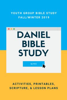 the youth group bible study guide for fall / winter 2019, includes activities, printables, and lesson plans