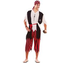 a man in pirate costume standing with his hands on his hips