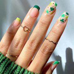 PRICES MAY VARY. 【Package Contains】24 pcs green shamrock press on nails with 12 sizes,1 pcs nail file, 24 pcs nail double-side stickers, 1 pcs wooden stick for removing fake nails. 【ABS Material】St. patrick's day false nails are made of acrylic ABS material, more glossy, firm and not fragile, durable and elastic, can be modified to better fit your nail shape, the use effect is comfortable and natural. 【Easy to Use】Choose the right size of saint patrick's day nails, apply with Jelly Double Sided Clover Nails, Patty Nails, Irish Nails, 30 Nails, Nails Short Square, Nail Tip Designs