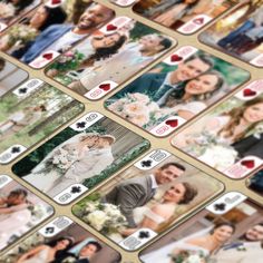 many different pictures of people and their wedding day outfits are arranged on top of each other